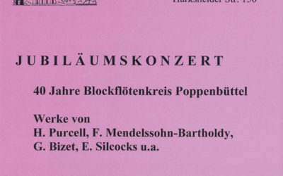 40 Jahre Blockflötenkreis Poppenbüttel | 16.06.2018