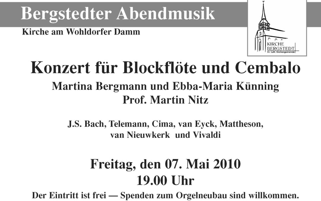 Konzert für Blockflöte und Cembalo | 07.05.2010