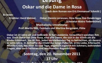 Lesung: Oskar und die Dame in Rosa | 20.11.2011