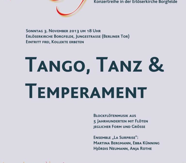 Tango, Tanz & Temperament | 03.11.2013