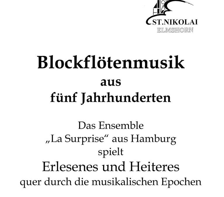 Blockflötenmusik aus fünf Jahrhunderten | 17.05.2014