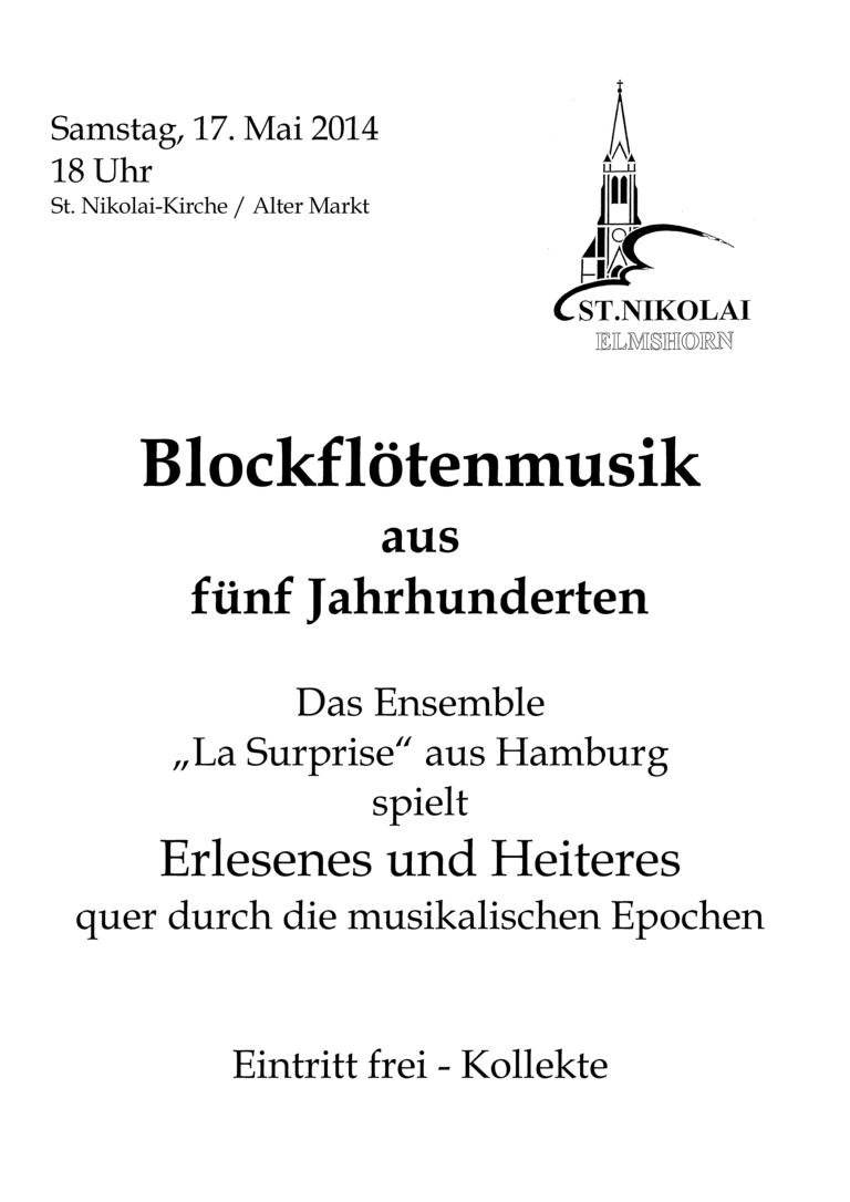 MARTINA-BERGMANN Events Instrumentalistin 17.05.2014-La-Surprise-Blockflötenmusik-aus-fünf-Jahrhunderten-Flyer