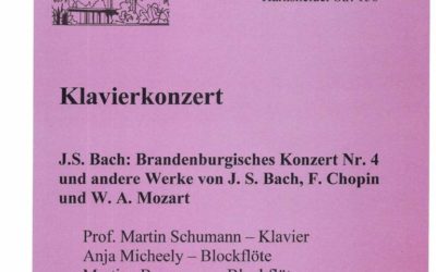 Brandenburgisches Konzert Nr. 4 mit Klavier | 24.08.2014