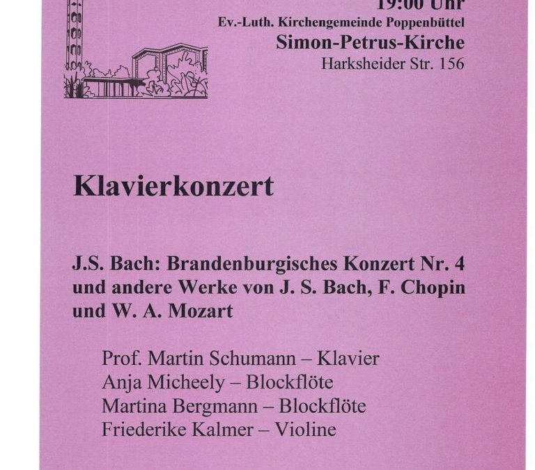 Brandenburgisches Konzert Nr. 4 mit Klavier | 24.08.2014