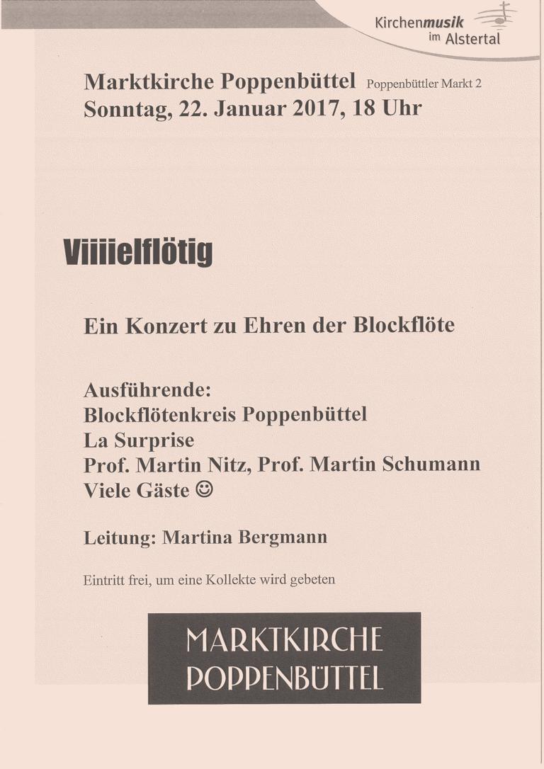 MARTINA-BERGMANN Events Blockflötenkreise 22.01.2017-Viiielflötig-Flyer