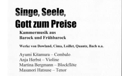 Singe, Seele, Gott zum Preise | 17.11.2018