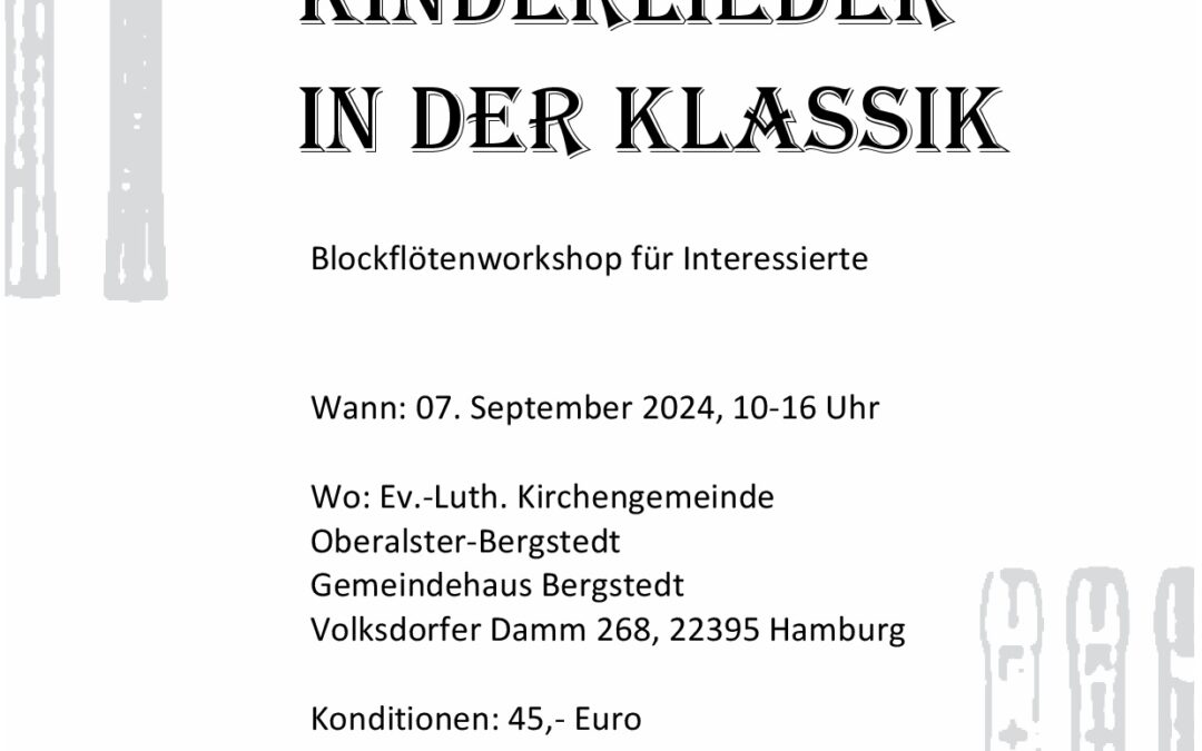 Workshop | Kinderlieder in der Klassik