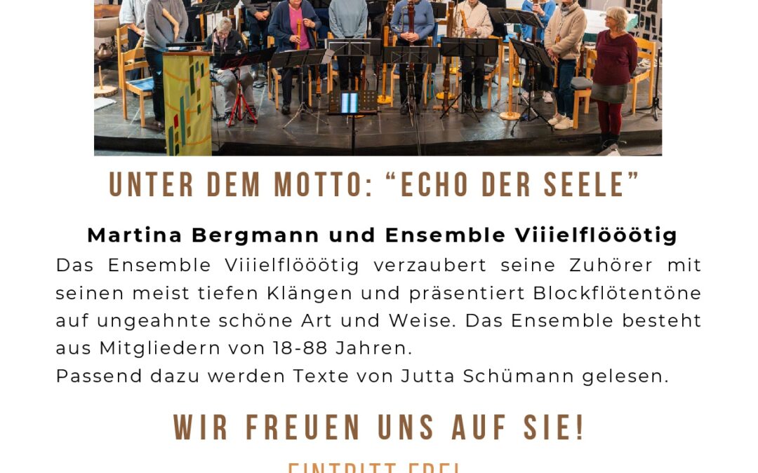 Musik und gute Worte „Echo der Seele“ | 27. Juni 2026 Simon-Petrus Kirche